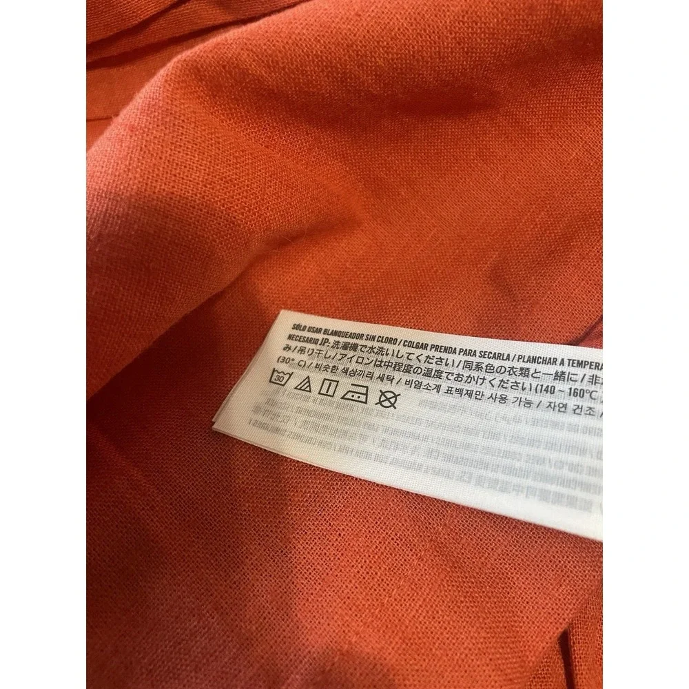 Abercrombie & Fitch Milkmade Maxi Smocked Linen Cotton Blend Dress‎ MP Farmhouse